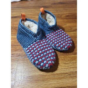 Bombas Youth The Gripper Slipper Bootie  Youth Size: 11-13 Blue Red
